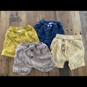 Lot of 4 Size 3/4 Zara boys shorts great condition